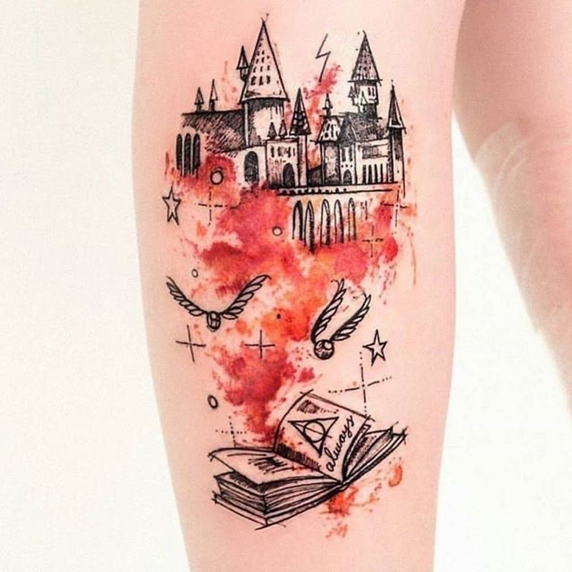 Fashion Tatuagem Harry Potter