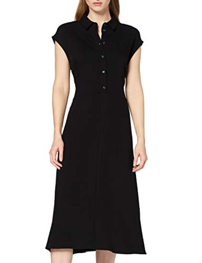 Marca Amazon - find. Vestido Midi Camisero de Flores Mujer, Multicolor