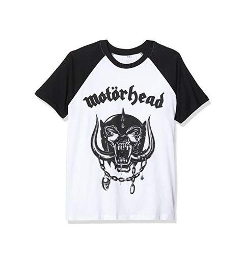 MERCHCODE Motörhead Everything Louder Raglan - Camiseta para Hombre, Hombre, Camiseta, MC007,