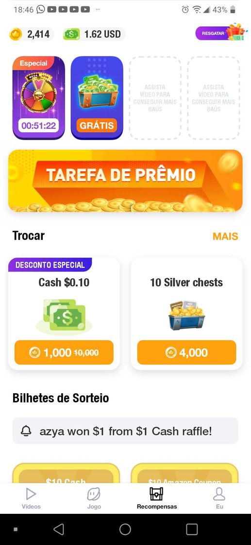 Moda ClipClaps recomendo este app  ganhe money com entrenimento