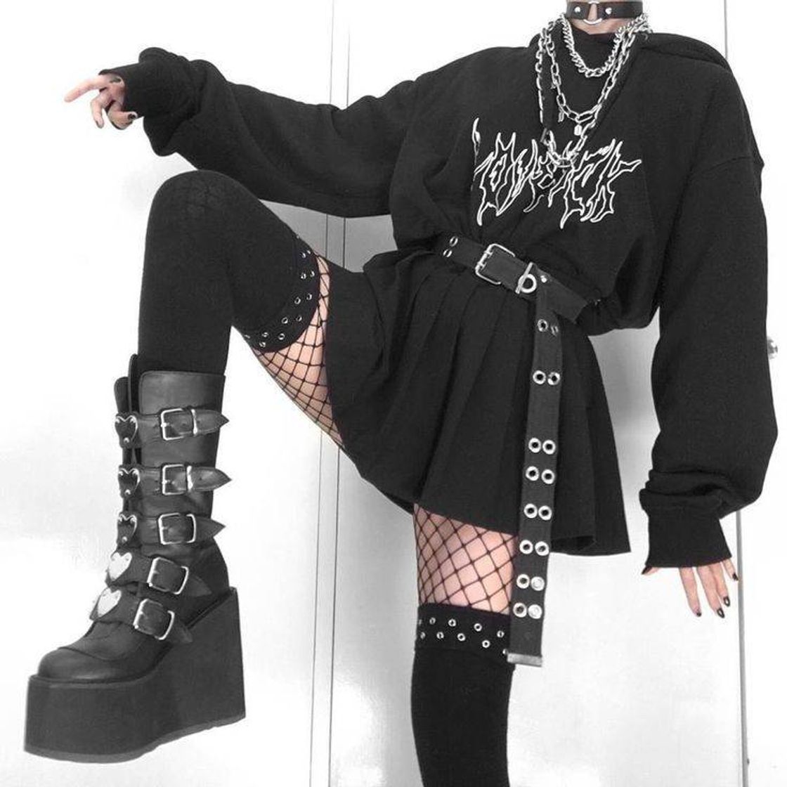 Moda goth outfit 🖤