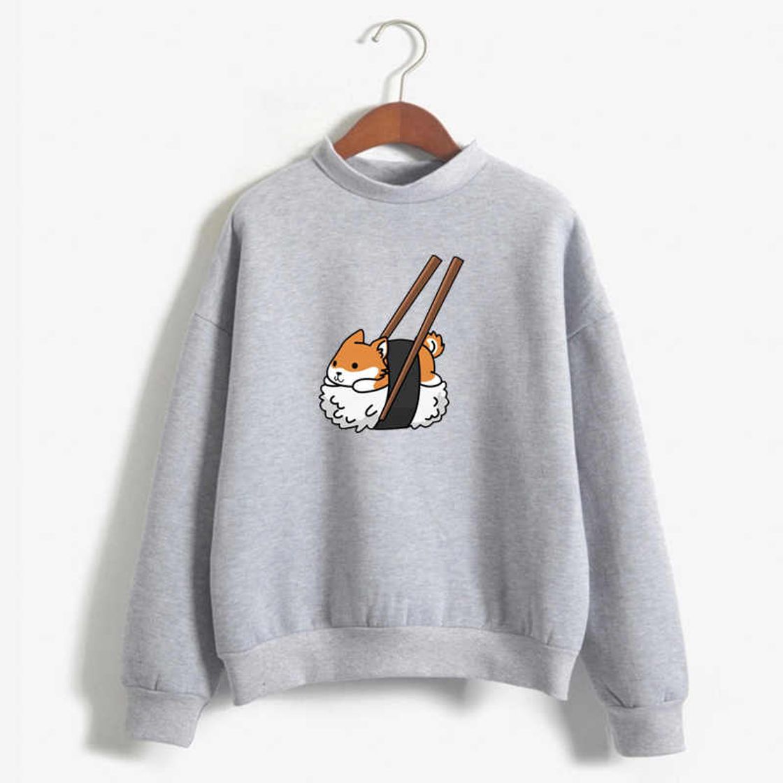 Moda Sudaderas Mujer Women Harajuku Hoodies Cartoon Dog Shiba Inu Anime Printed Sweatshirt Sudadera Mujer Moletom Feminino Kawaii Pullover Top Blue L