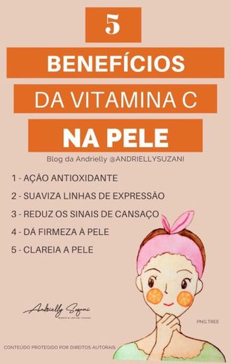 Benefícios da vitamina C para pele🖤