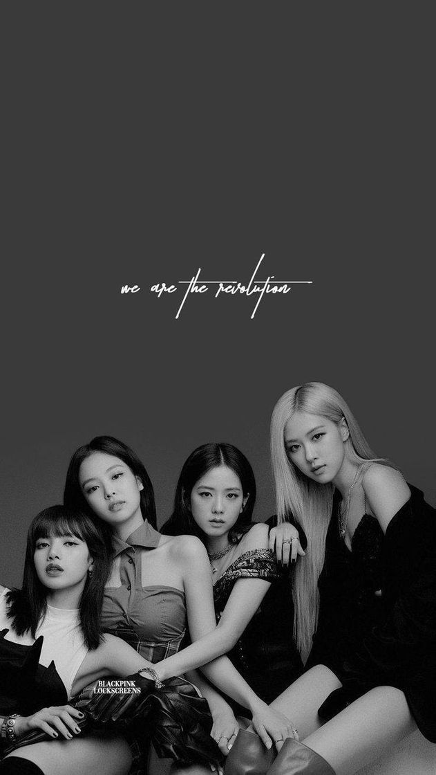 Fashion Wallpaper Blackpink (PRETO & BRANCO)