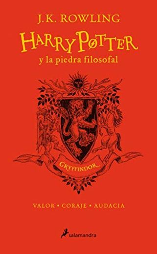 HP y la piedra filosofal-20 aniv-Gryffindor: Valor · Coraje · Audacia