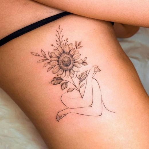 TATUAGEM GIRASSOL 🌻