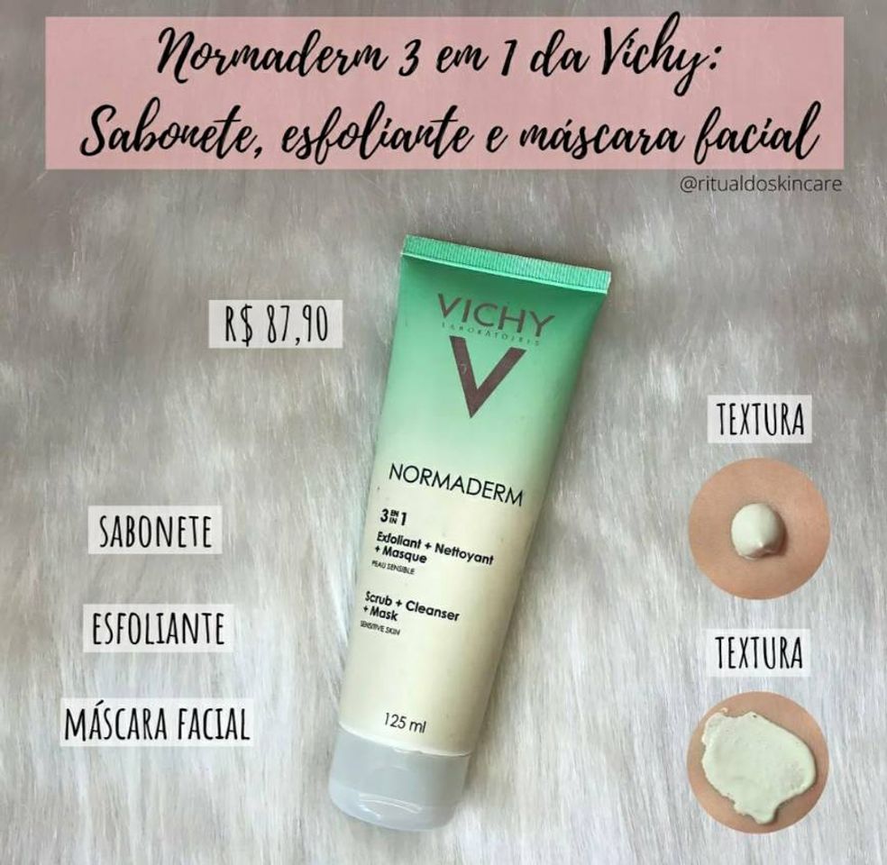 Moda VICHY NORMADERM 3 em 1