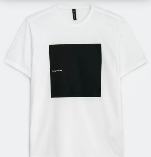 Camiseta Manga Curta com Estampa Revolution Branco
