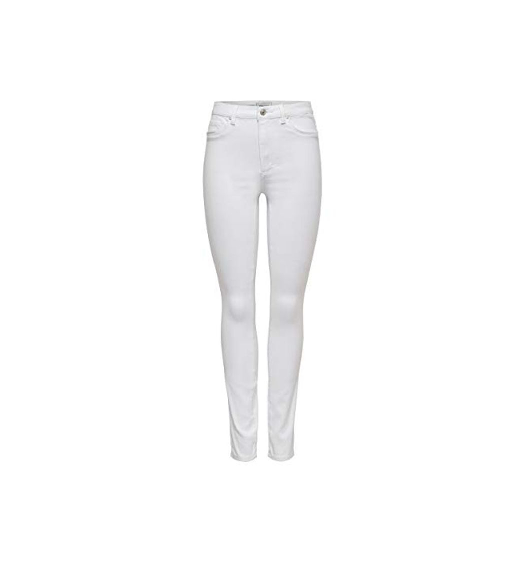 Moda Only Onlroyal HW SK Jeans Vaqueros, White, 38W