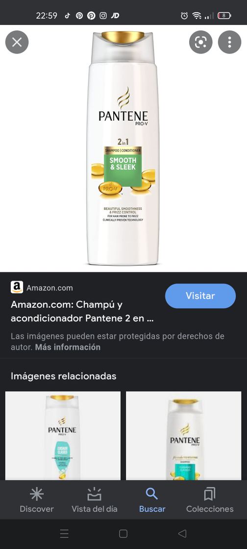 Moda Acondicionador Pantene.