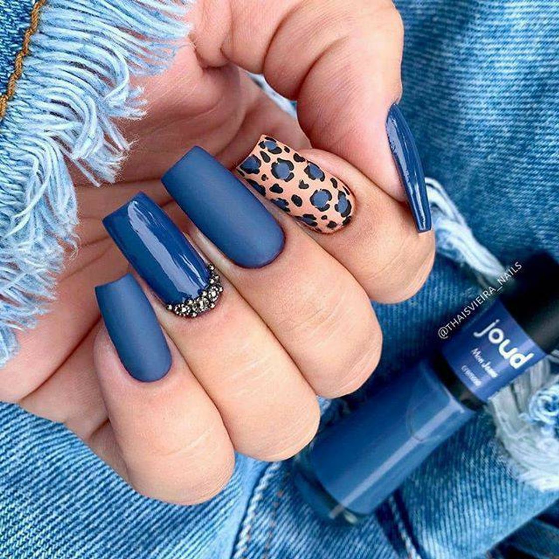 Moda Unhas azuis 🦋💙