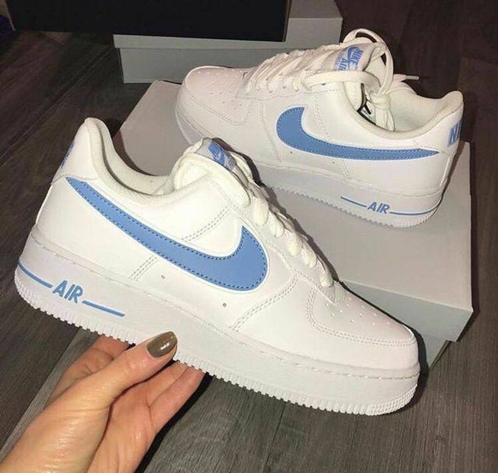 Fashion Nike branco & azul