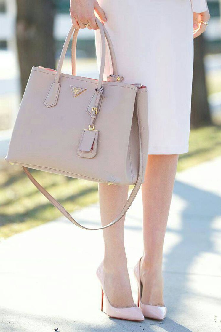 Moda Bolsa nude couro