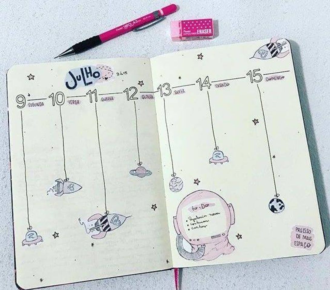 Fashion bullet journal layout 9