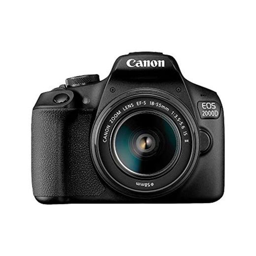 Canon EOS 2000D DSLR Cámara y EF-S 18-55 mm f