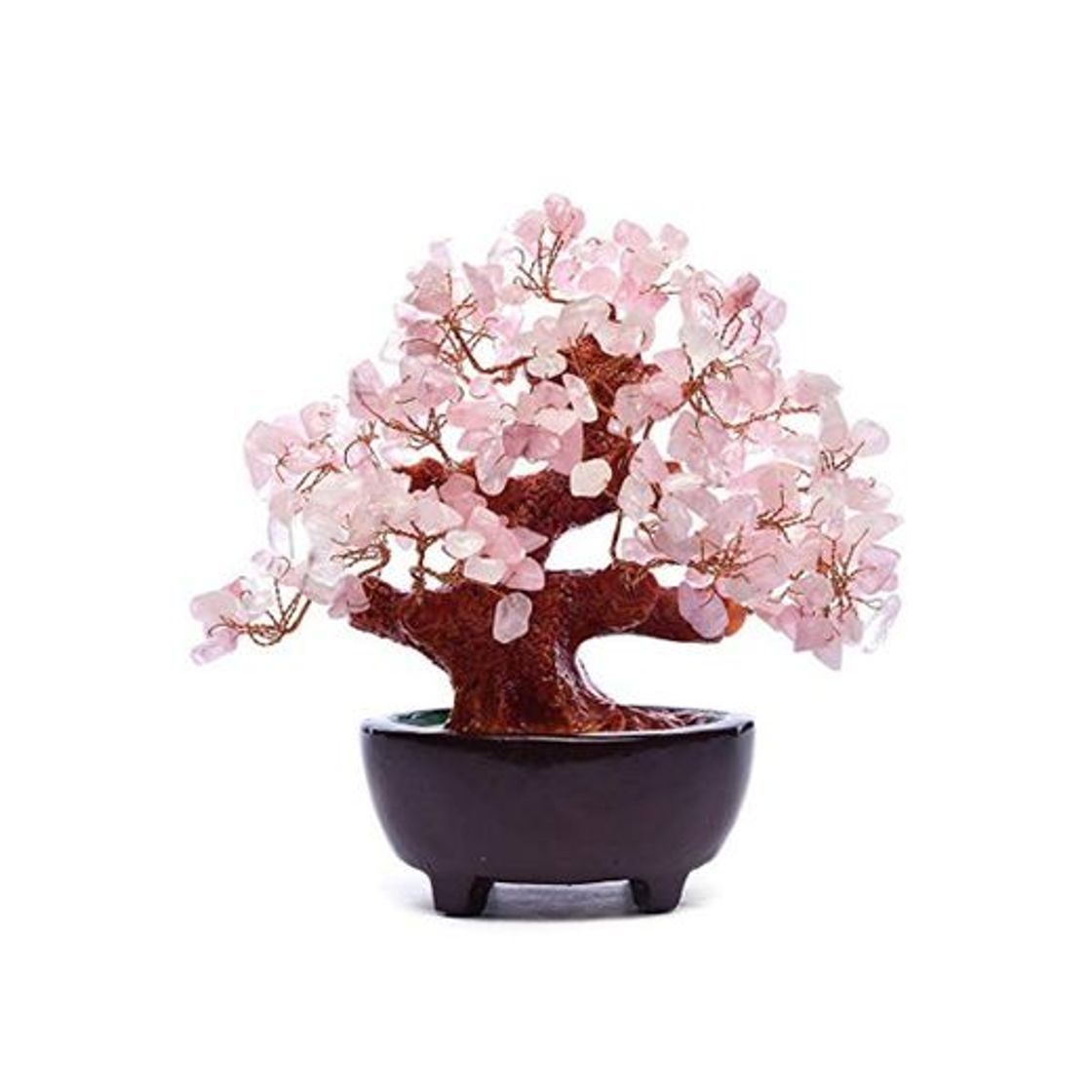 Social HapiLeap Árbol de Dinero, Gemas Feng Shui Adornos de árbol de Cristal