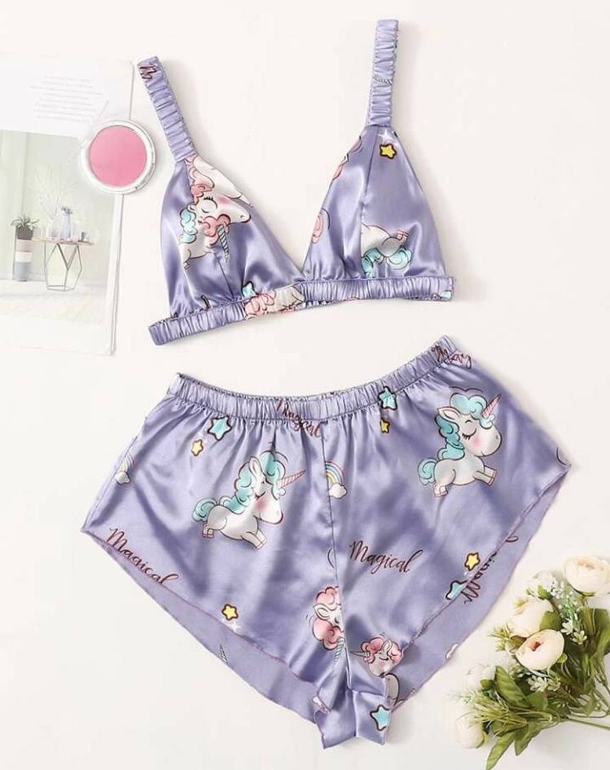 Moda Unicorn pijama