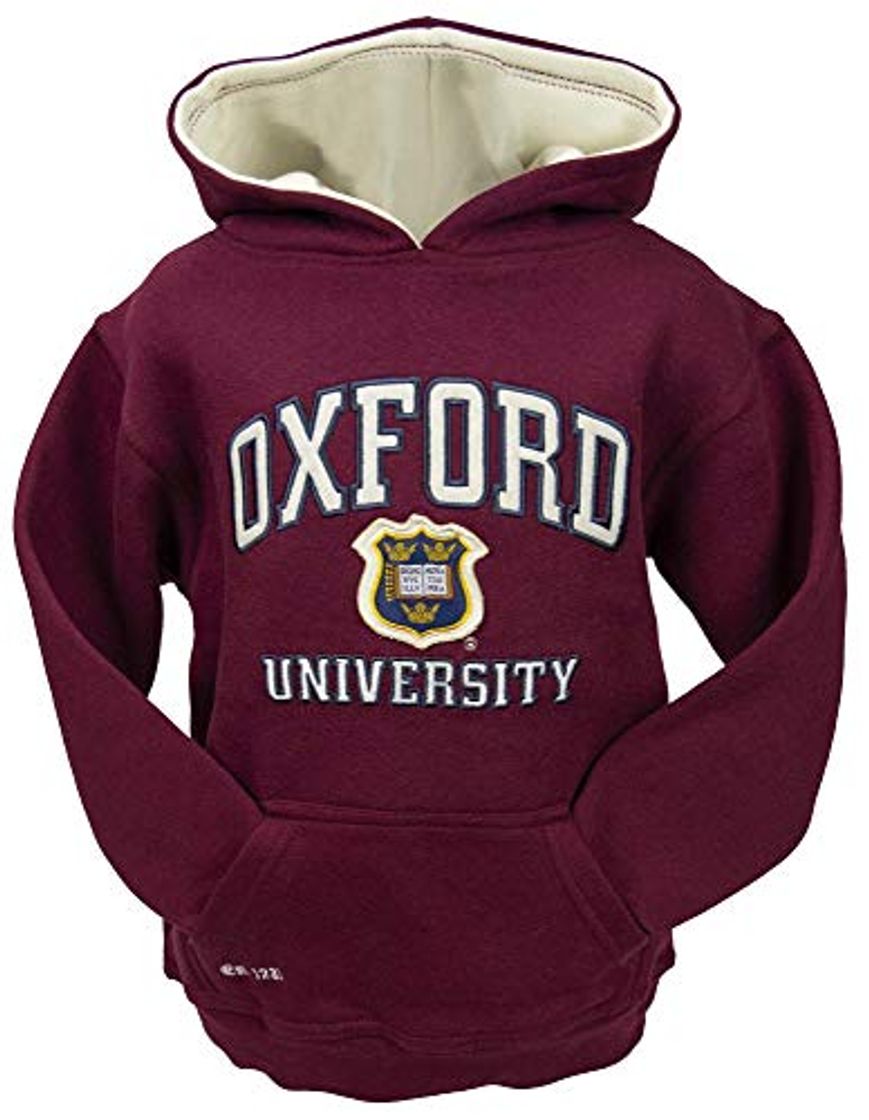 Social Oxford University OU129K - Sudadera unisex con capucha para niños, color granate