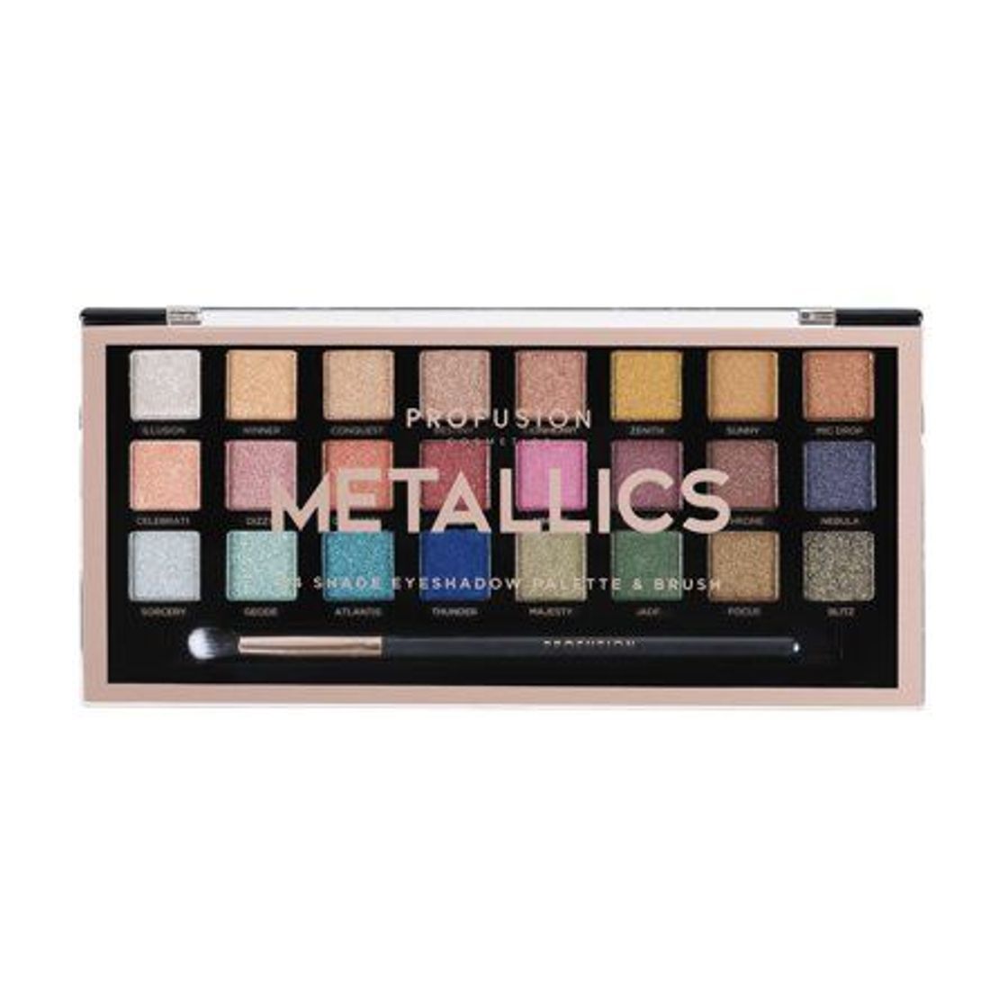 Fashion Metallics eyeshadow pallete Profusion cosmetics