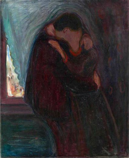 O beijo (1897) de edvard munch
