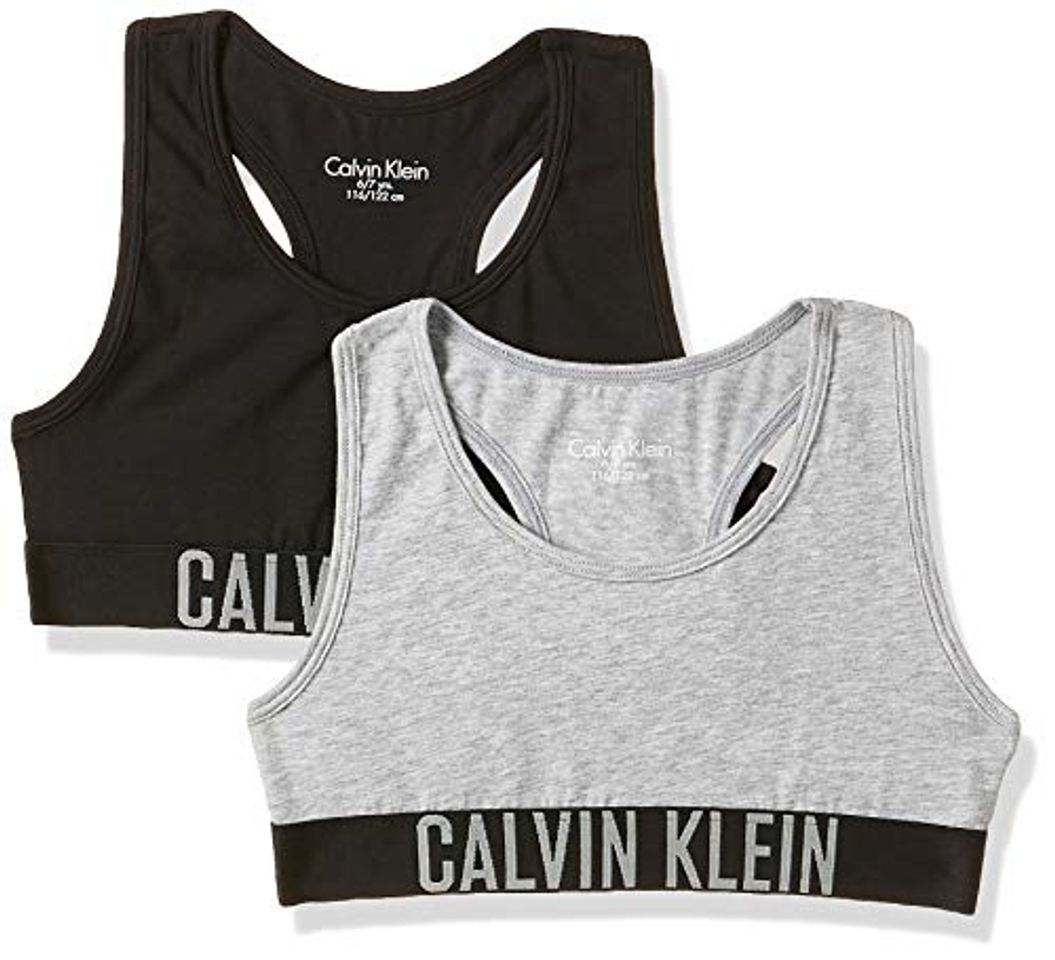 Fashion Calvin Klein 2 Pack Bralette Corsé, Gris