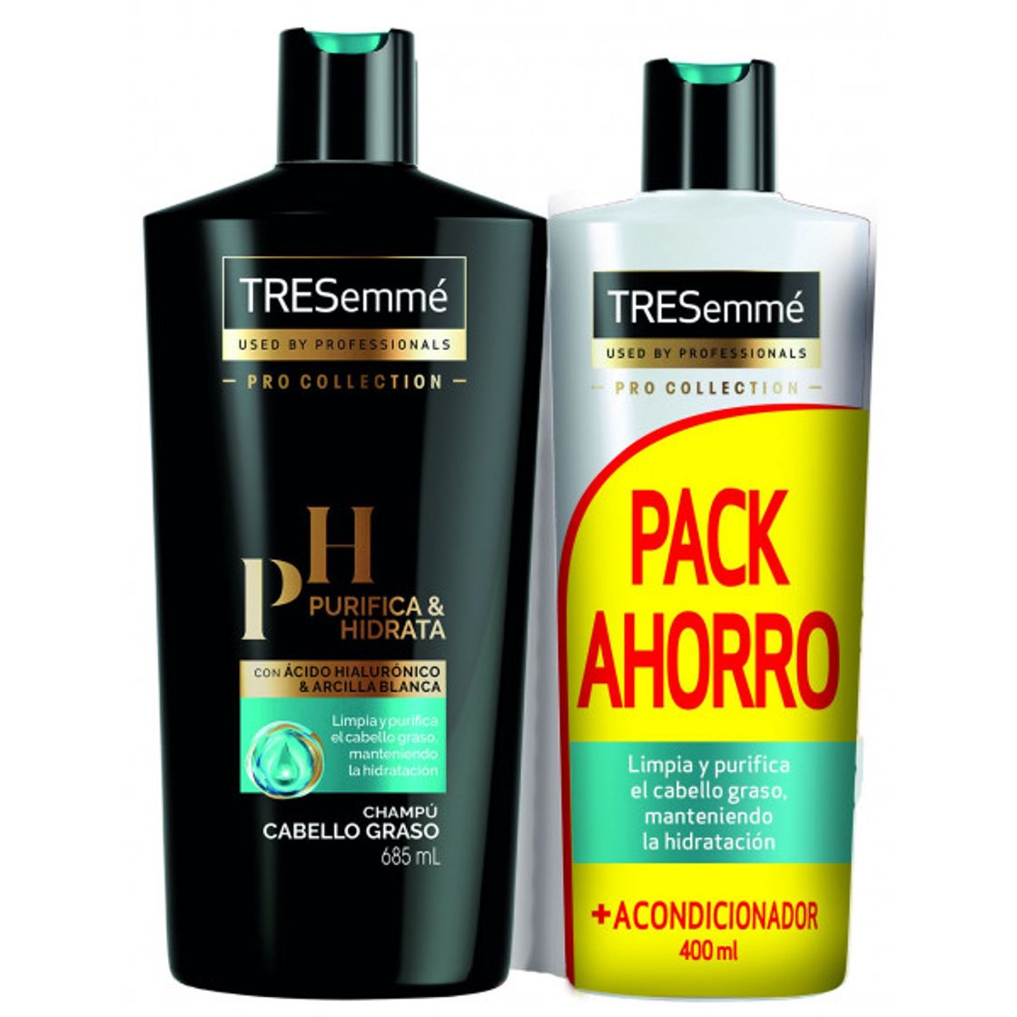 Beauty Champu y acondicionador tresemme purifica & hidrata