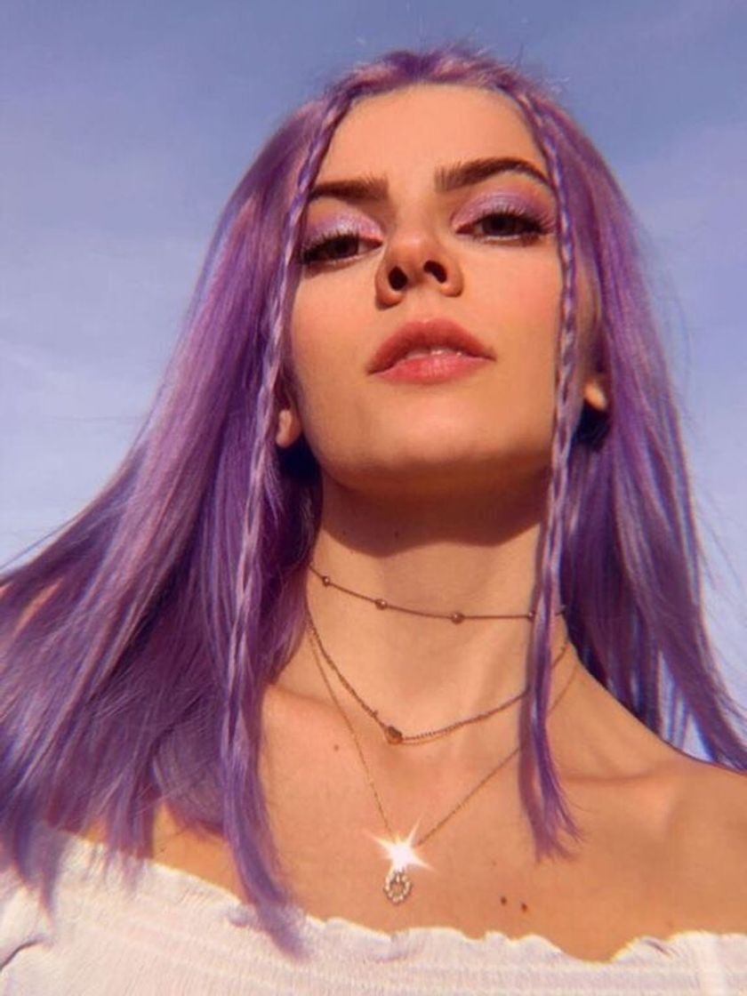 Fashion Cabelo roxo 