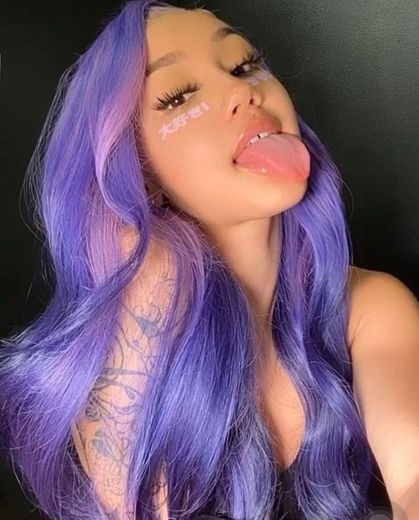 Hair purple