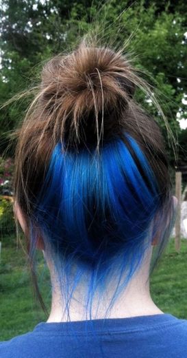 Hair blue