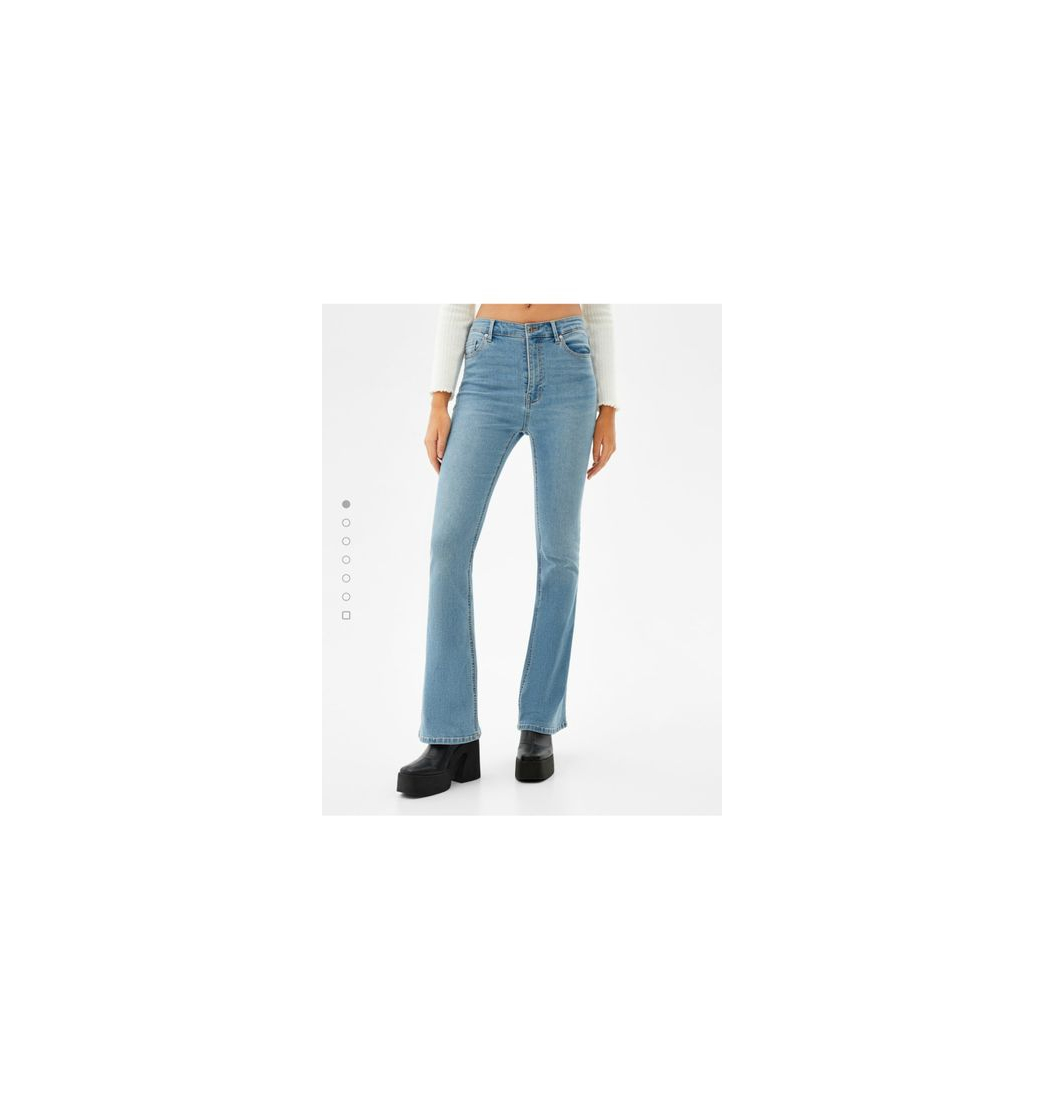 Fashion Jeans flare super hight waist ajustado