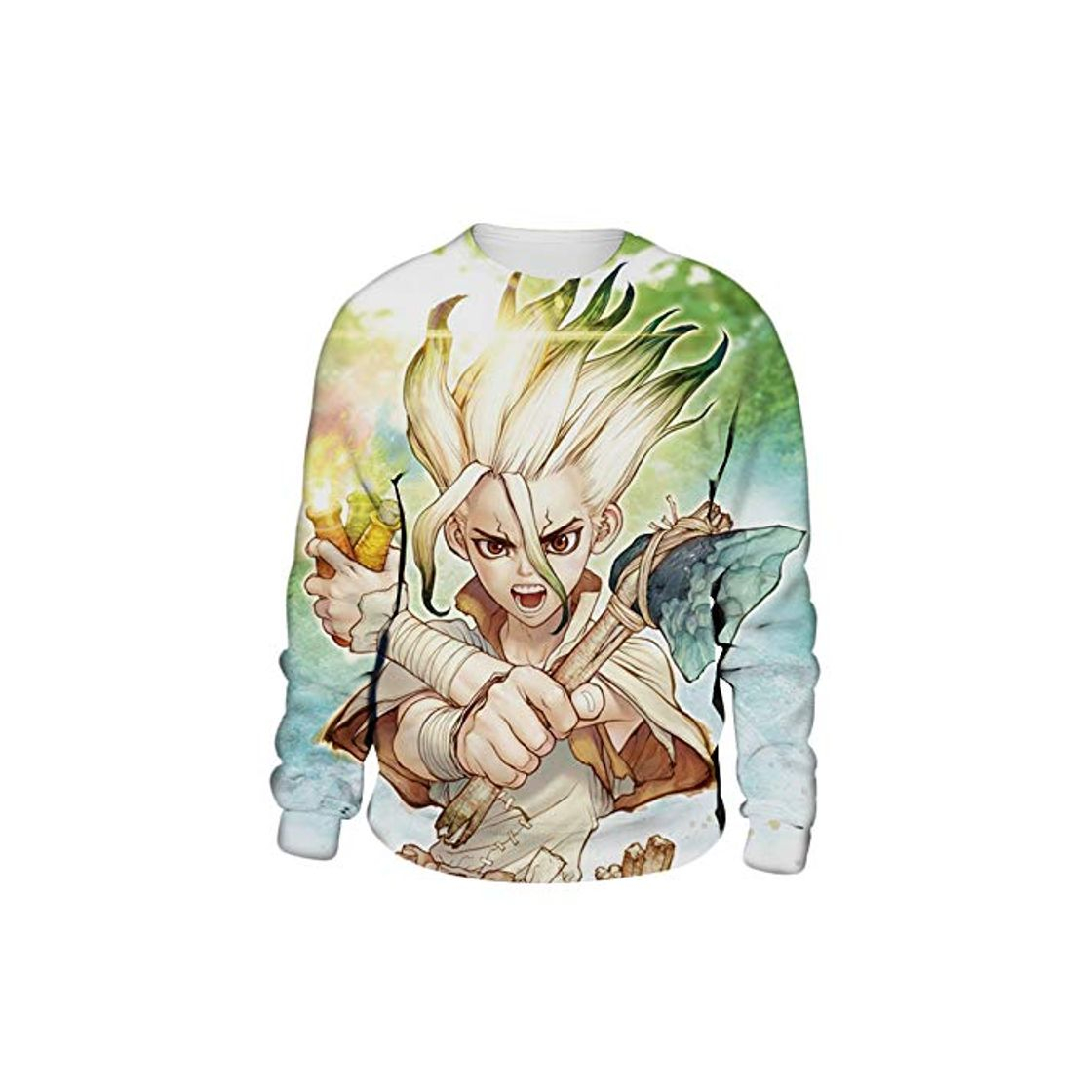 Moda Dr.Stone Outwear Las Capas Suave cómodo del diseño Simple Sudaderas Hermoso Airy