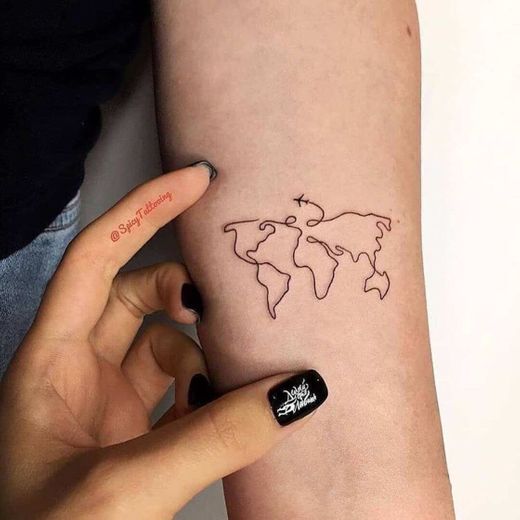 Tatto mapa mundi 