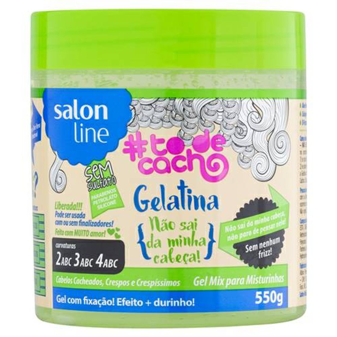 Productos Gelatina Salon Line Tô de Cacho Não Sai da Minha Cabeça 550g