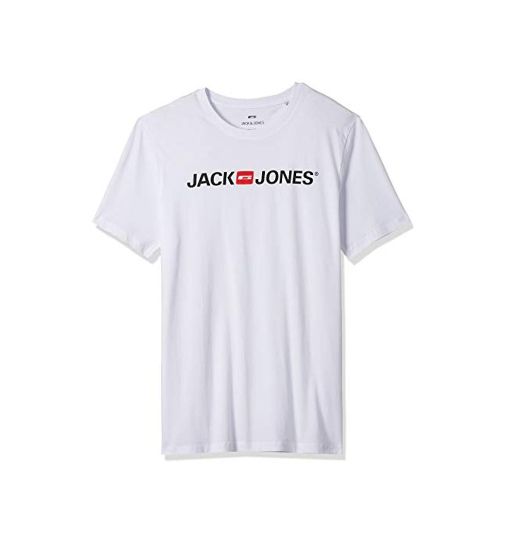 Fashion Jack & Jones Jjecorp Logo tee SS Crew Neck Noos Camiseta, Blanco