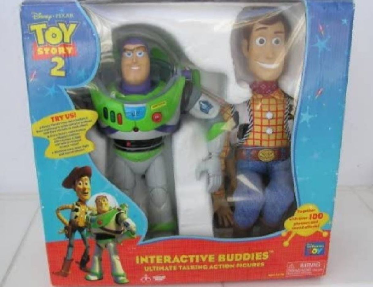 Moda 💠Disney Pixar Toy Story 2 Figuras Buzz y Woody interactivo