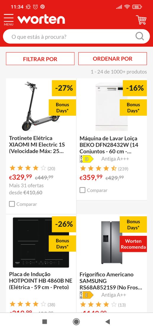 Producto Worten o melhor para você!!