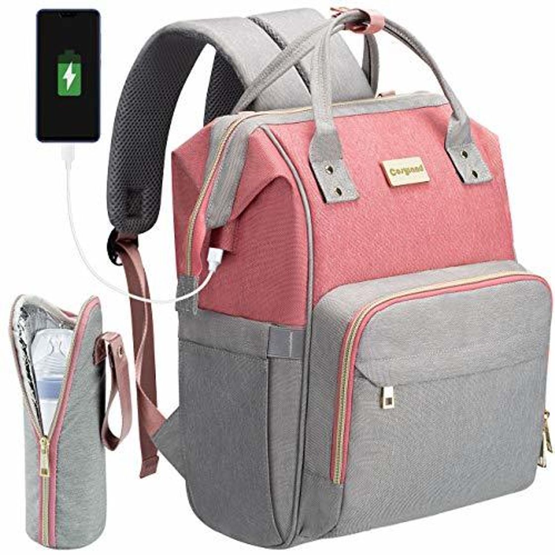 Producto COSYLAND Mochilas para Pañales Biberones Bolso de Cambio Mamá Multifuncional Impermeable Gran