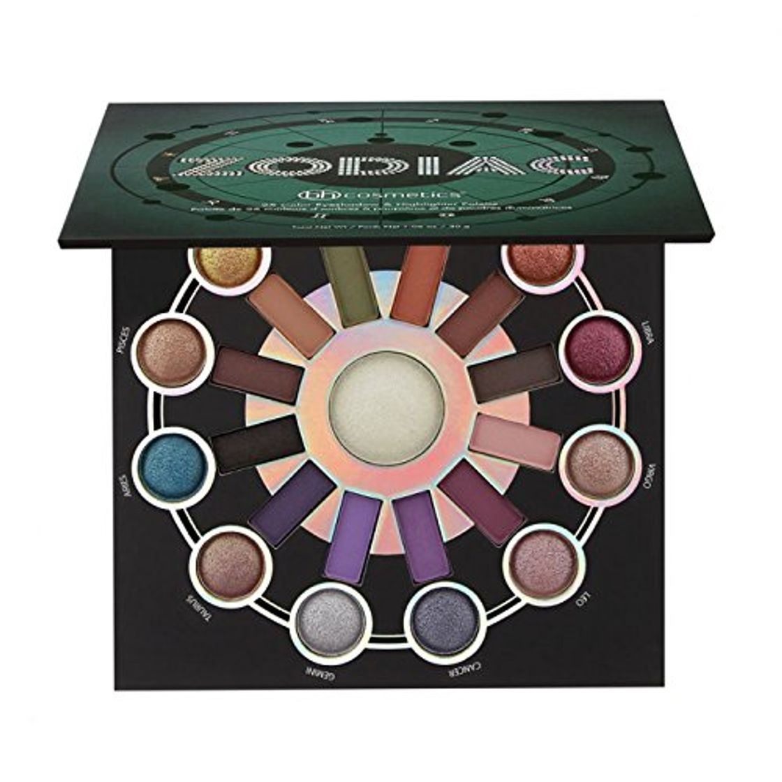 Producto Zodiac – 25 colores sombras & Highlighter palé