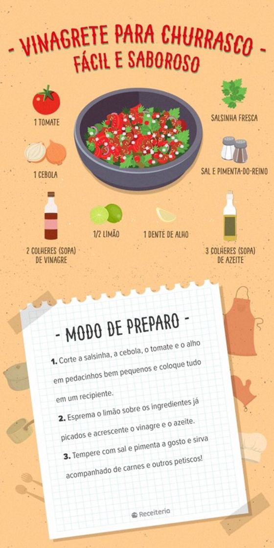 Moda Receita de Vinagrete