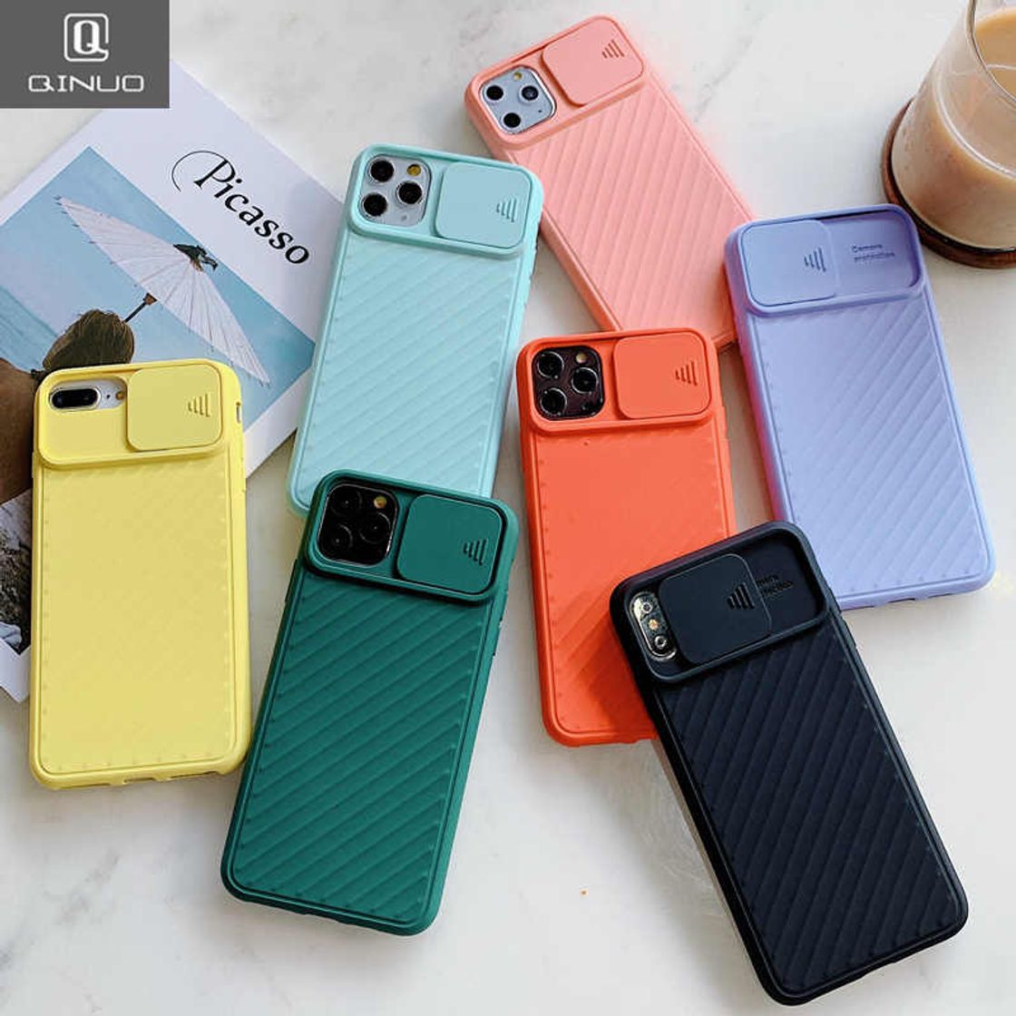 Fashion Slide Camera Protection Cases iPhone 11 Pro Max X XR XS Max 