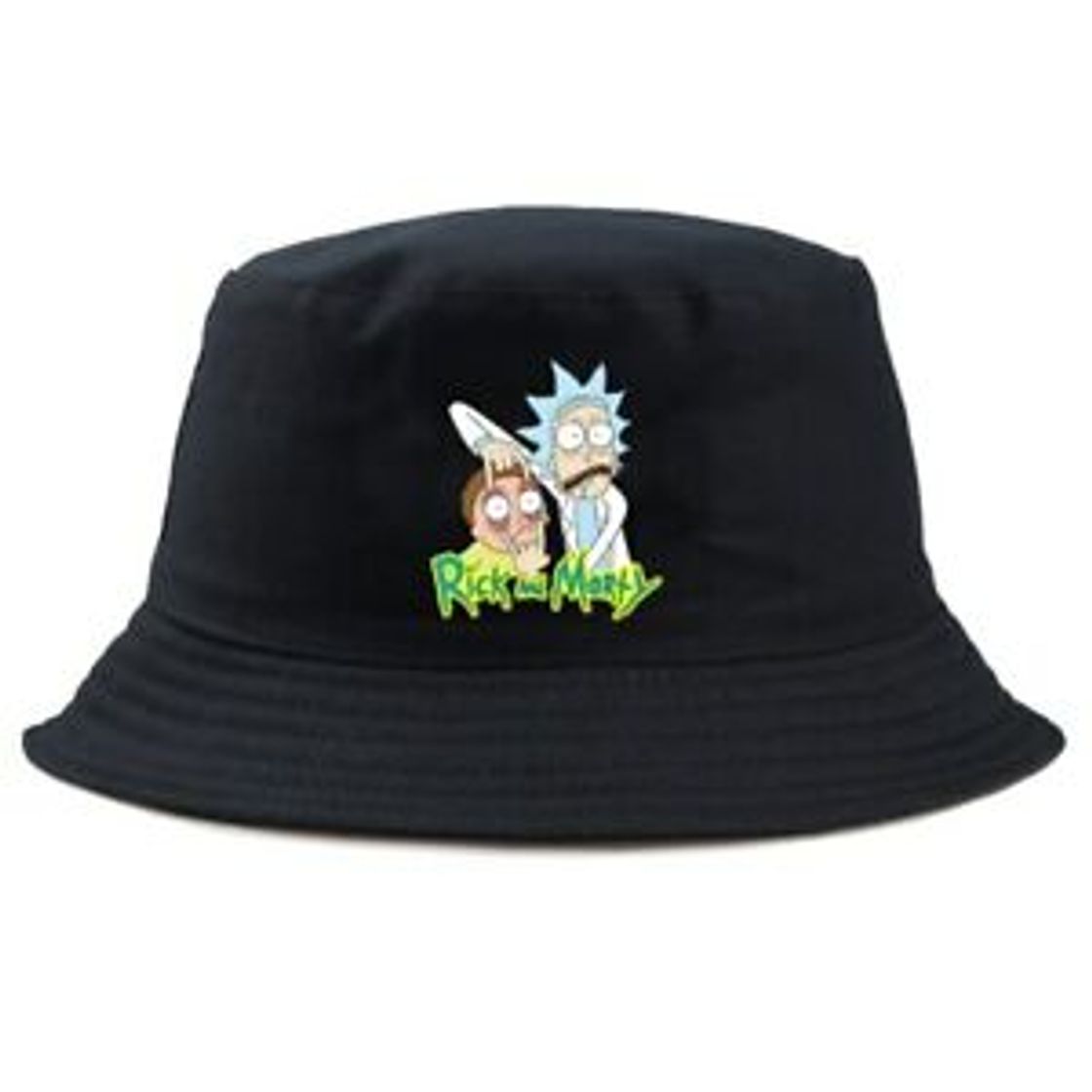 Fashion  rick morty panama black bucket hat