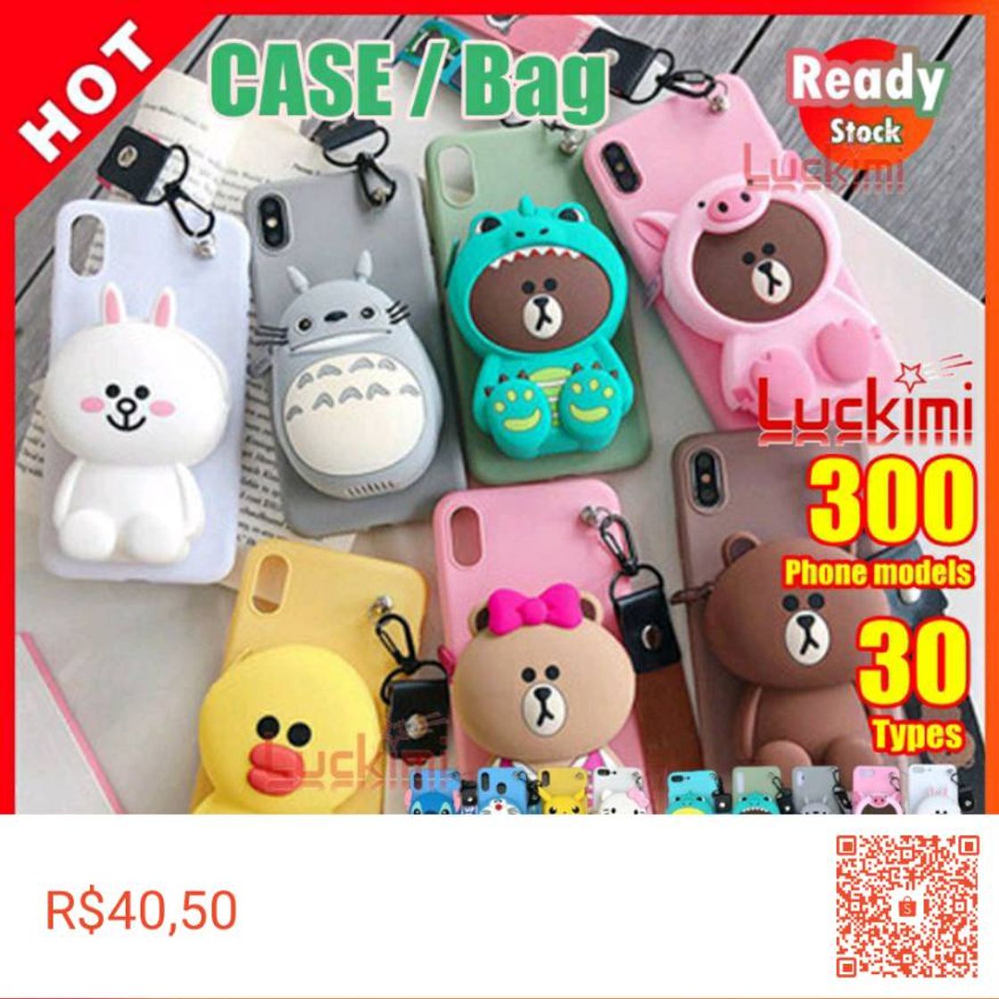 Fashion Capinha tipo case com alças para celular 🤩😍