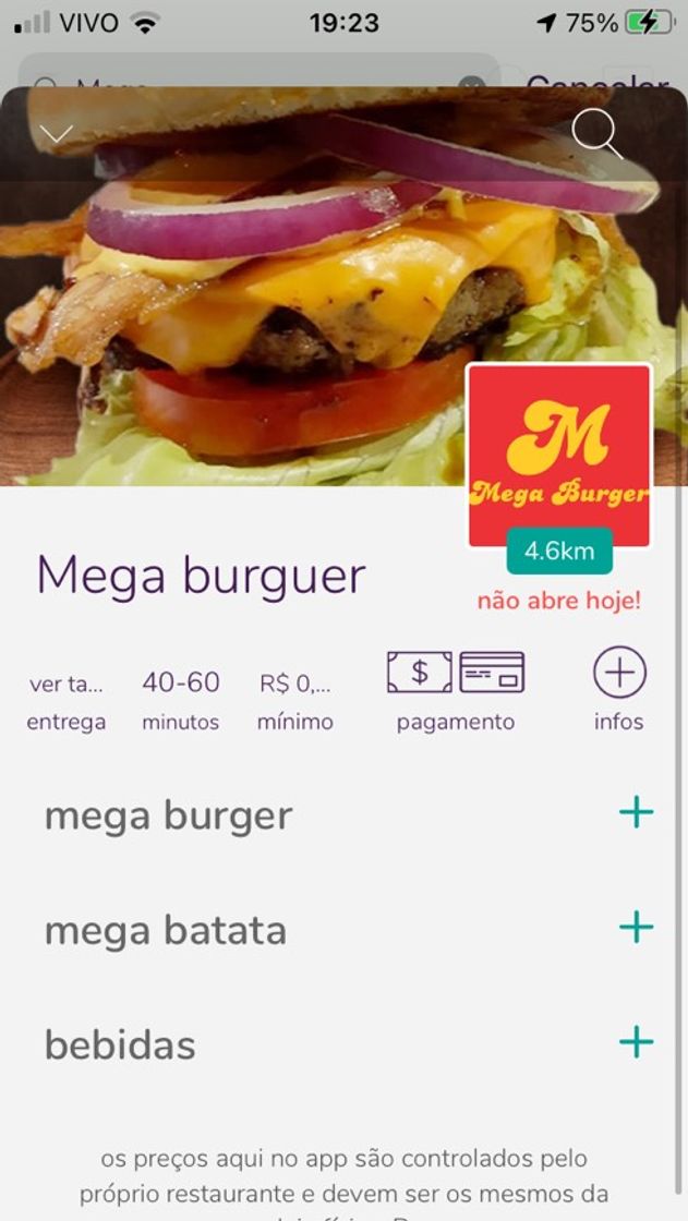 Restaurantes Mega Burguer