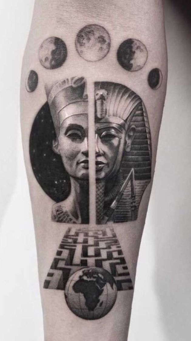 Moda Tatuagem - Nefertiti 