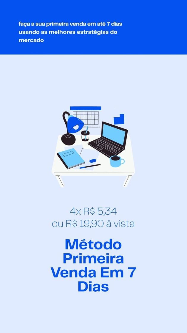 Moda Método Primeira Venda em 7 dias