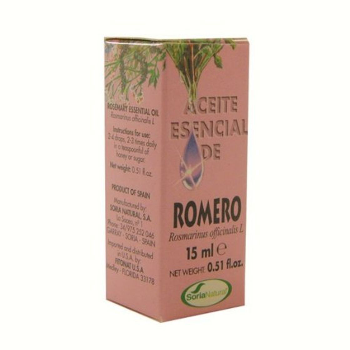 Product Soria Natural Esencia Romero Ácidos Grasos Esenciales