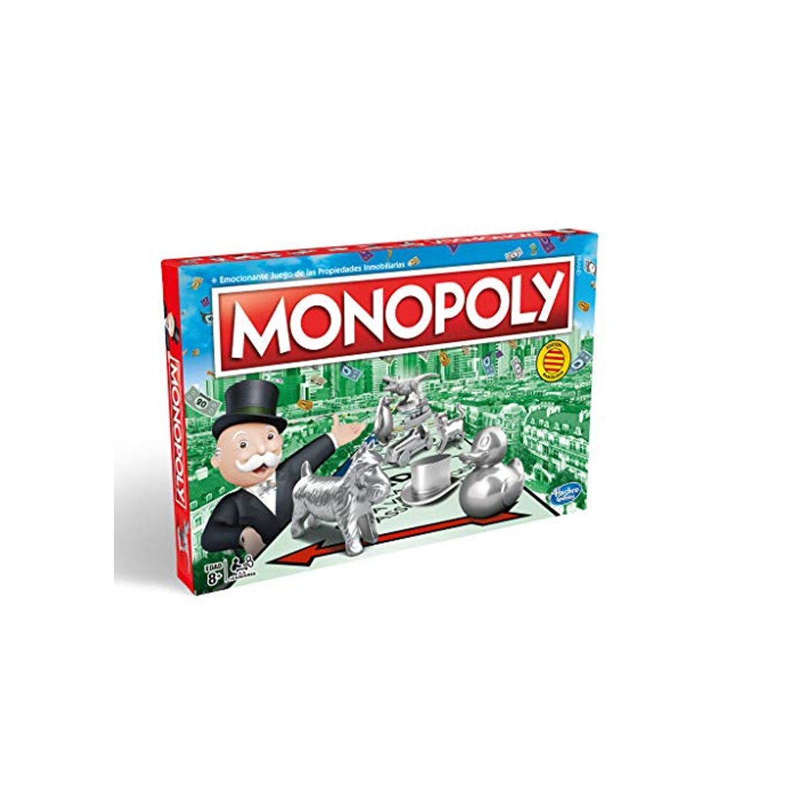 Social Hasbro Gaming Monopoly - Juego de las Propiedades Inmobiliarias, Edición Cataluña, Calles