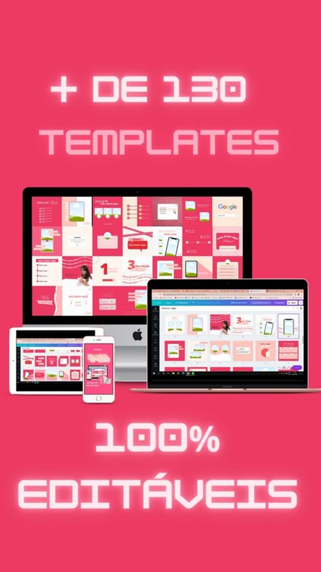 Social + de 130 templates editáveis 
