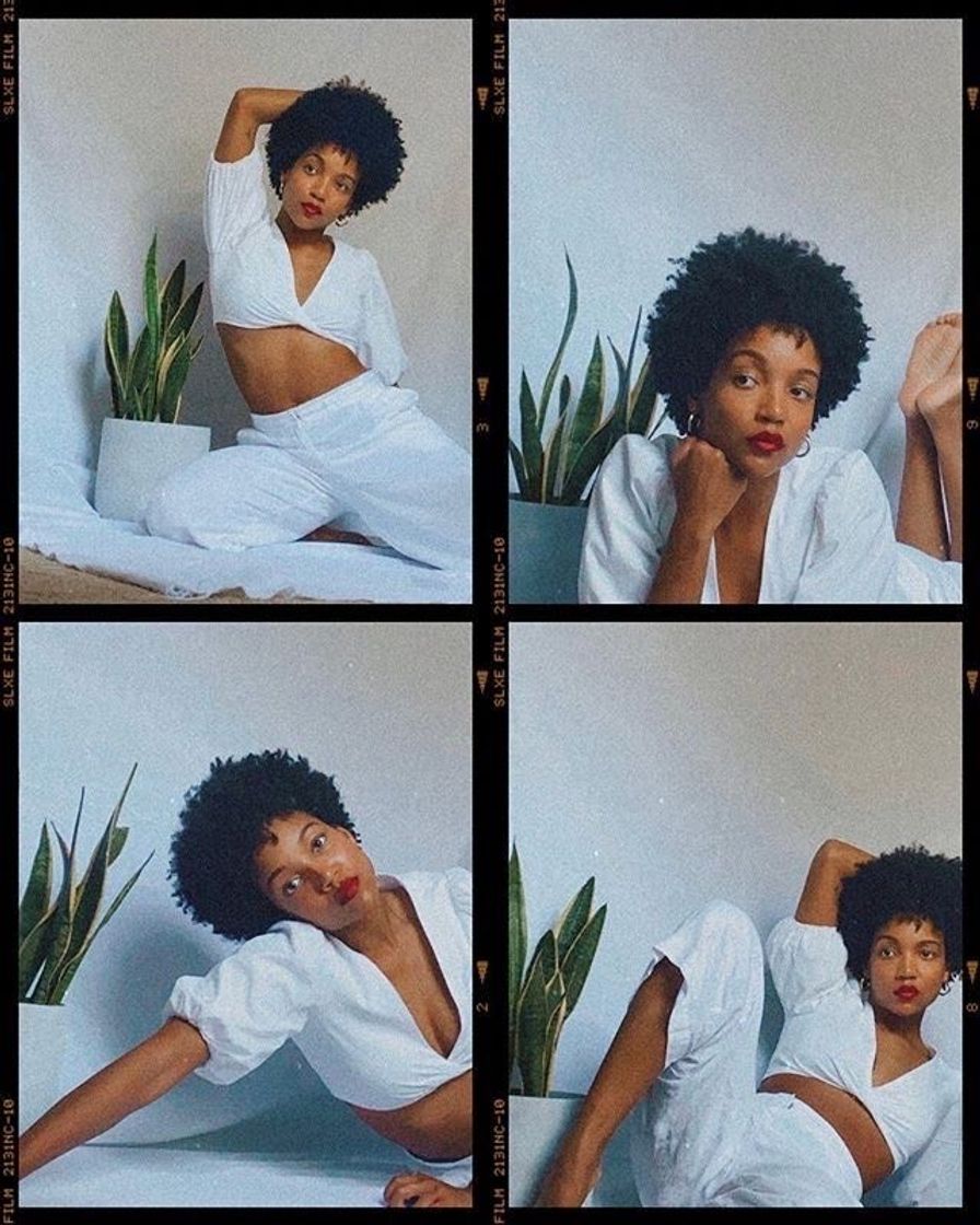 Social Foto em casa com tecido 