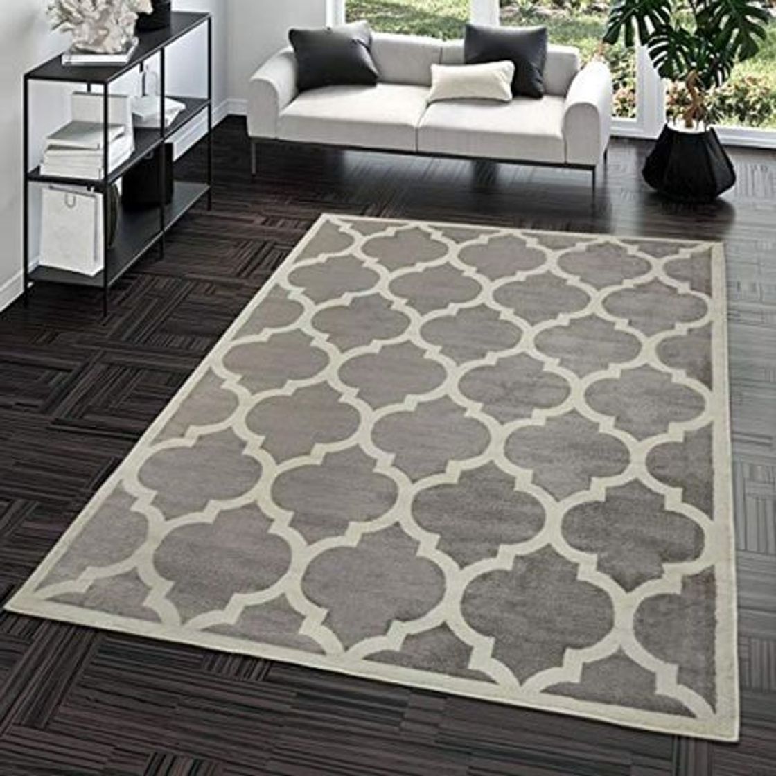 Social TT Home Alfombra De Salón Moderna De Pelo Corto Diseño Marroquí para